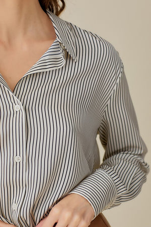 Collar Striped Shirt