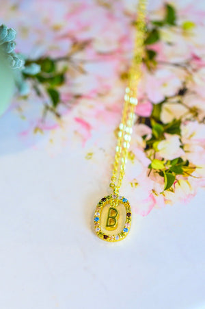 Mi Amor Gold Dipped Initial Necklace