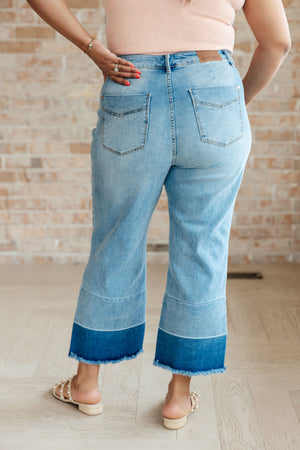 Olivia High Rise Wide Leg Crop Jeans in Medium Wash - Video