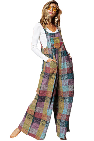 Multicolor Brushed Plaid Pocketed Oversize Shacket