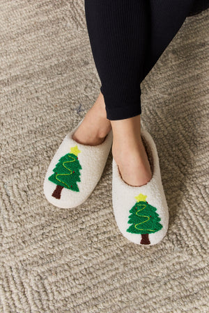 Melody Christmas Tree Cozy Slippers