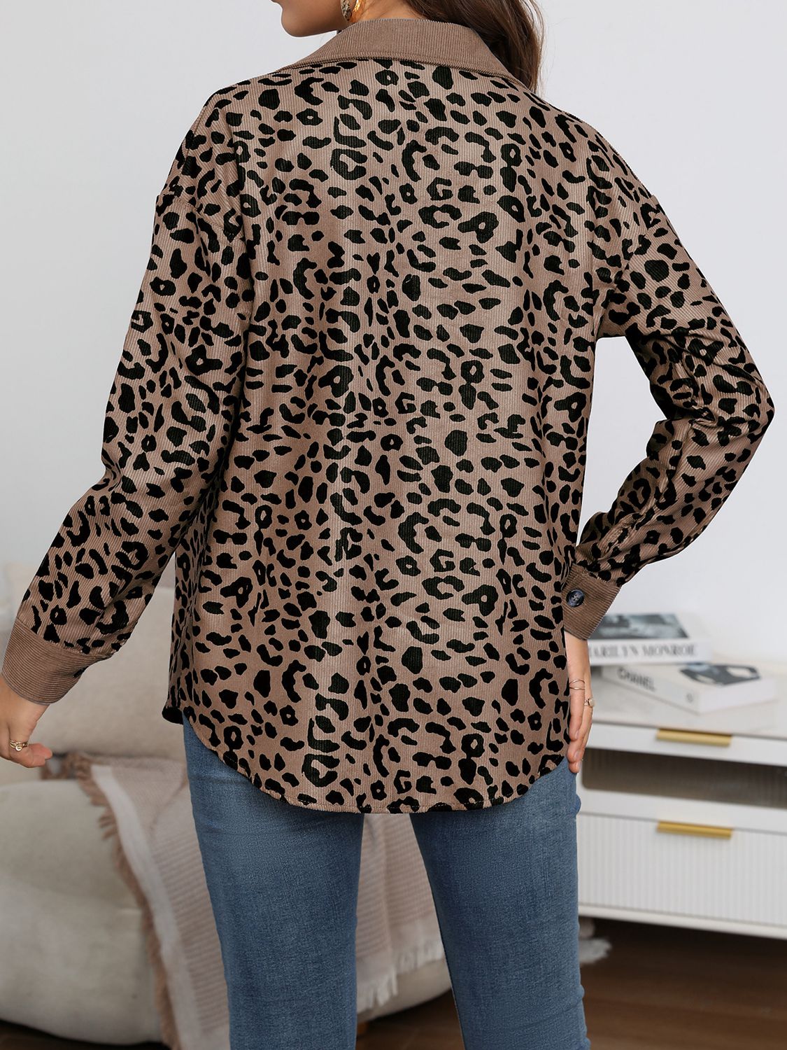 Leopard Buttoned Jacket
