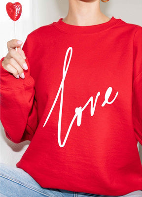LOVE Graphic Sweatshirt Multiple Colors