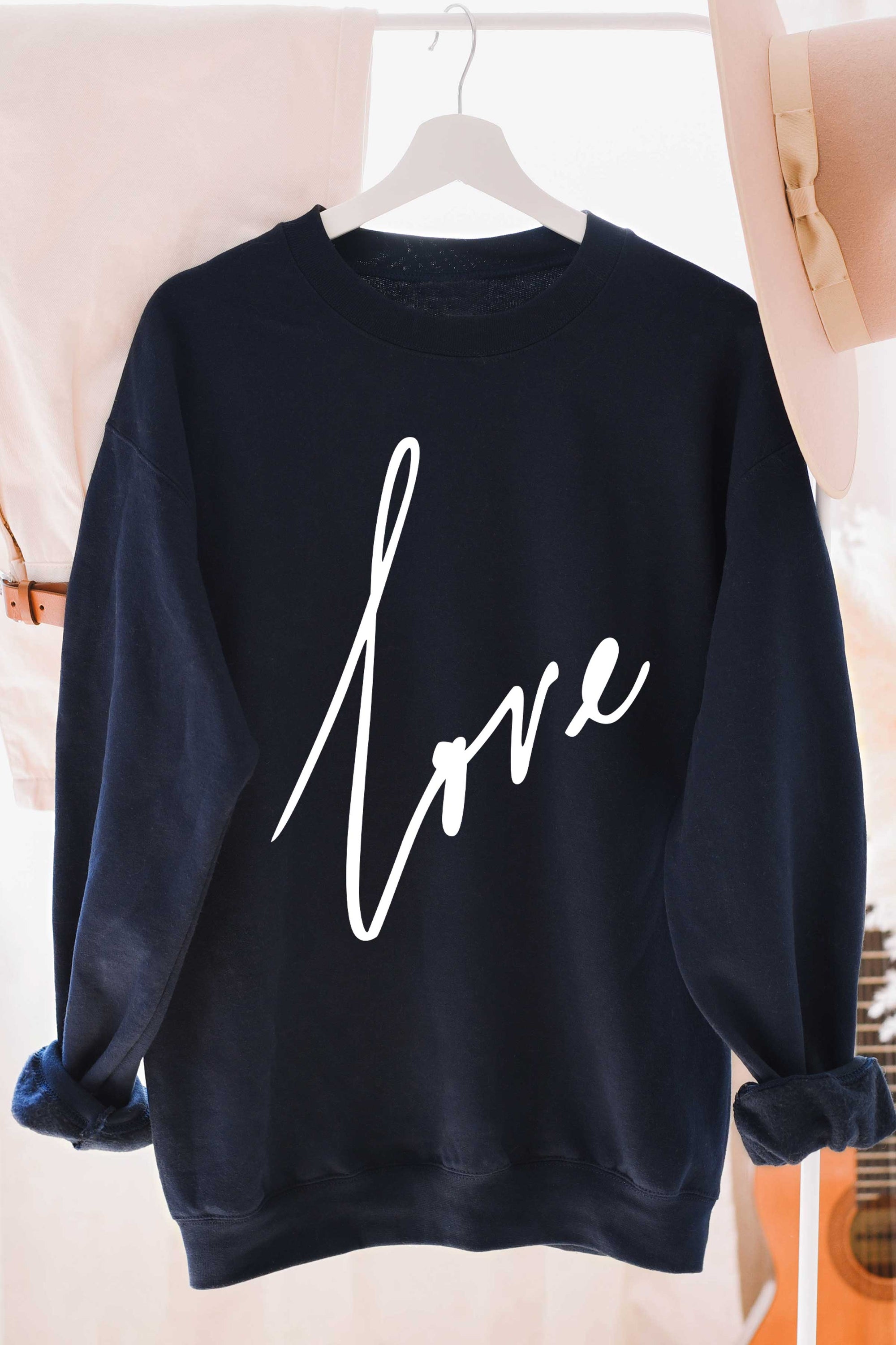 LOVE Graphic Sweatshirt Multiple Colors